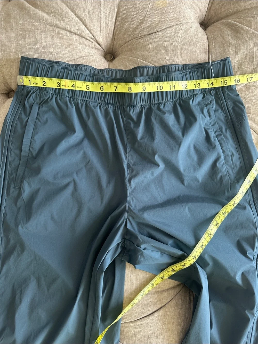Athleta Slate Blue Elastic-Waist Joggers